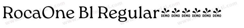 RocaOne Bl Regular字体转换